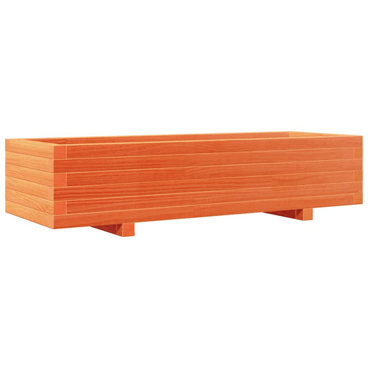 Garden Planter Wax Brown 110x40x26.5 cm Solid Wood Pine Garden Planter Wax Brown 110x40x26.5 cm Solid Wood Pine