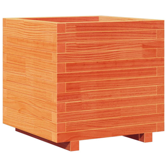 Garden Planter Wax Brown 50x50x49.5 cm Solid Wood Pine Garden Planter Wax Brown 50x50x49.5 cm Solid Wood Pine