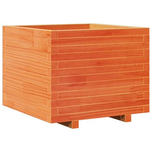 Garden Planter Wax Brown 60x60x49.5 cm Solid Wood Pine Garden Planter Wax Brown 60x60x49.5 cm Solid Wood Pine