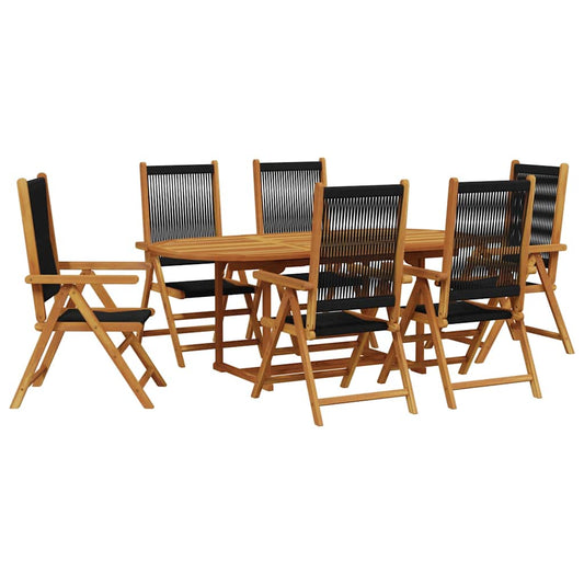 Garden Dining Set | Black | Solid Acacia wood | Medium Garden Dining Set | Black | Solid Acacia wood | Medium