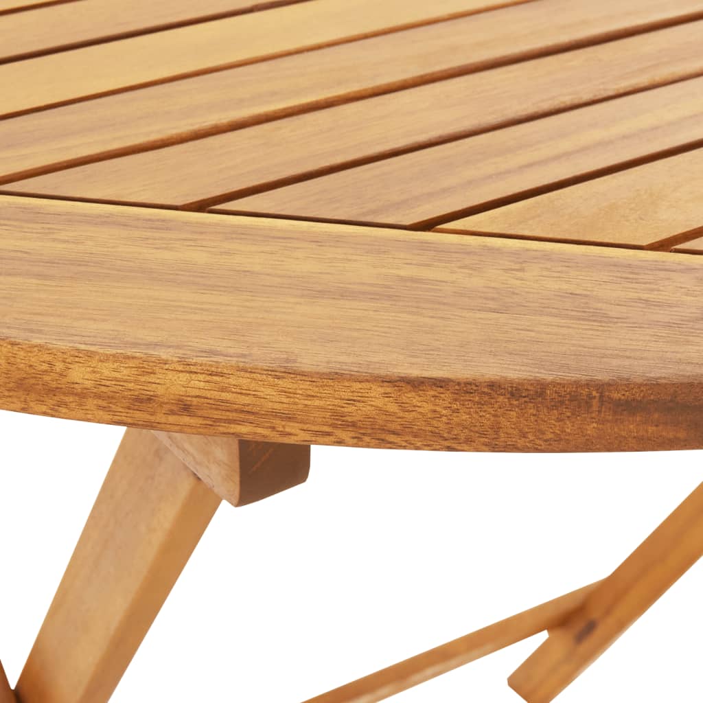 5 Piece Garden Dining Set Grey Polypropylene and Solid Wood