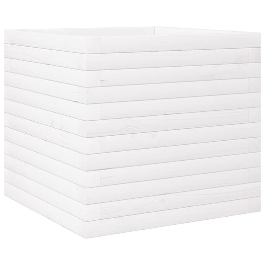 Garden Planter White 50x50x46 cm Solid Wood Pine Garden Planter White 50x50x46 cm Solid Wood Pine