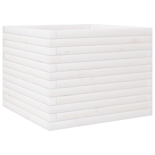 Garden Planter White 60x60x46 cm Solid Wood Pine Garden Planter White 60x60x46 cm Solid Wood Pine