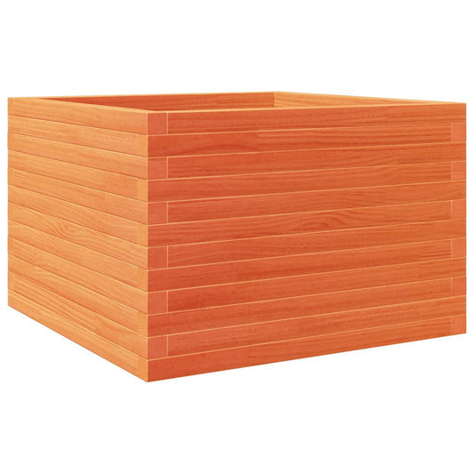Garden Planter Wax Brown 70x70x46 cm Solid Wood Pine Garden Planter Wax Brown 70x70x46 cm Solid Wood Pine