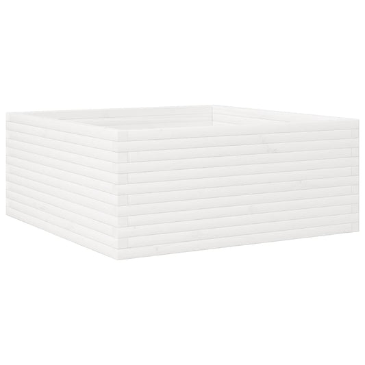 Garden Planter White 110x110x46 cm Solid Wood Pine Garden Planter White 110x110x46 cm Solid Wood Pine
