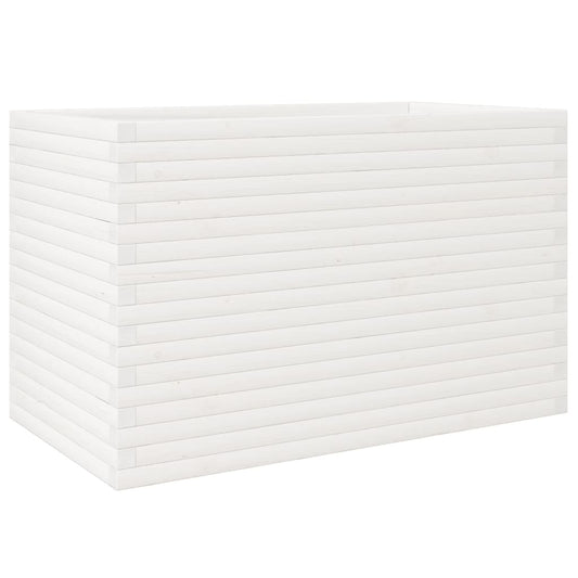 Garden Planter White 110x60x68.5 cm Solid Wood Pine Garden Planter White 110x60x68.5 cm Solid Wood Pine