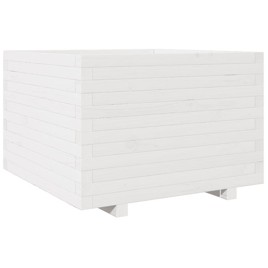 Garden Planter White 70x70x49.5 cm Solid Wood Pine Garden Planter White 70x70x49.5 cm Solid Wood Pine