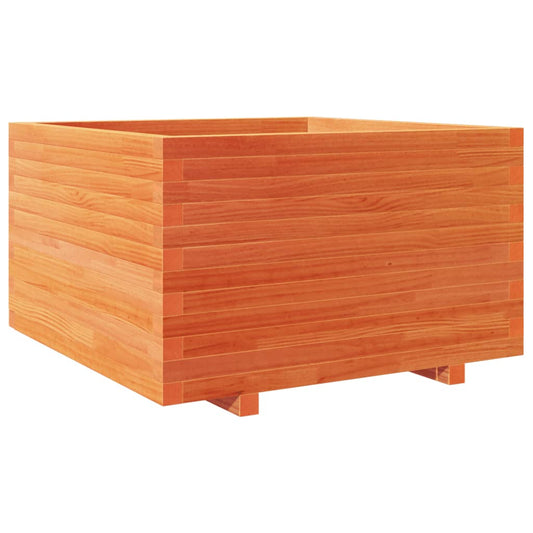 Garden Planter Wax Brown 80x80x49.5 cm Solid Wood Pine Garden Planter Wax Brown 80x80x49.5 cm Solid Wood Pine
