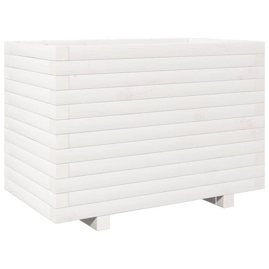 Garden Planter White 70x40x49.5 cm Solid Wood Pine Garden Planter White 70x40x49.5 cm Solid Wood Pine