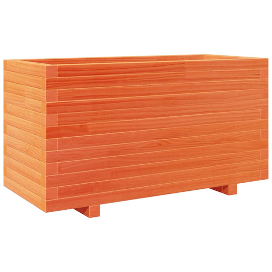 Garden Planter Wax Brown 90x40x49.5 cm Solid Wood Pine Garden Planter Wax Brown 90x40x49.5 cm Solid Wood Pine