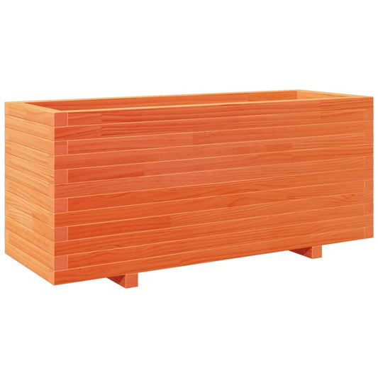 Garden Planter Wax Brown 110x40x49.5 cm Solid Wood Pine Garden Planter Wax Brown 110x40x49.5 cm Solid Wood Pine