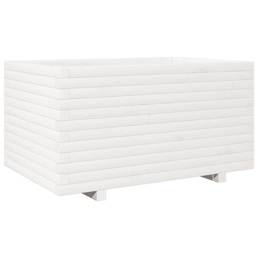 Garden Planter White 90x60x49.5 cm Solid Wood Pine Garden Planter White 90x60x49.5 cm Solid Wood Pine