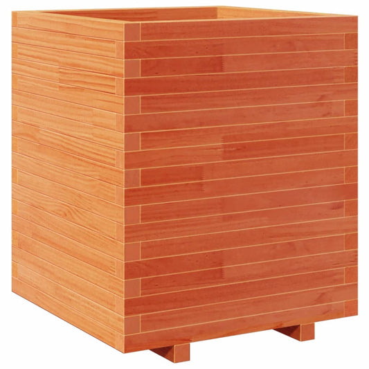 Garden Planter Wax Brown 60x60x72.5 cm Solid Wood Pine Garden Planter Wax Brown 60x60x72.5 cm Solid Wood Pine