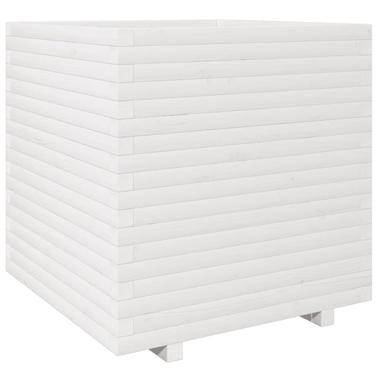 Garden Planter White 70x70x72.5 cm Solid Wood Pine Garden Planter White 70x70x72.5 cm Solid Wood Pine