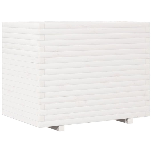 Garden Planter White 90x60x72.5 cm Solid Wood Pine Garden Planter White 90x60x72.5 cm Solid Wood Pine