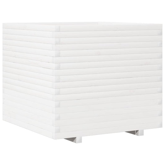 Garden Planter White 80x80x72 cm Solid Wood Pine Garden Planter White 80x80x72 cm Solid Wood Pine