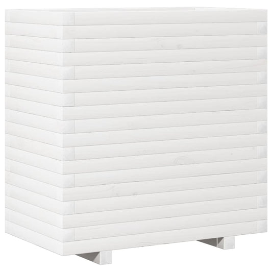 Garden Planter White 70x40x72 cm Solid Wood Pine Garden Planter White 70x40x72 cm Solid Wood Pine