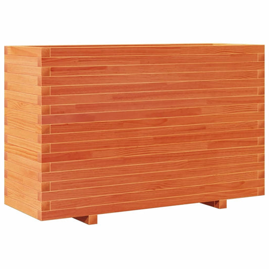 Garden Planter Wax Brown 110x40x72 cm Solid Wood Pine Garden Planter Wax Brown 110x40x72 cm Solid Wood Pine