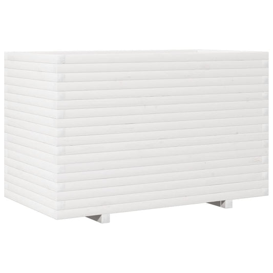 Garden Planter White 110x60x72 cm Solid Wood Pine Garden Planter White 110x60x72 cm Solid Wood Pine