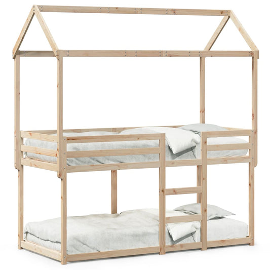 Bunk Bed without Mattress 90x200 cm Solid Wood Pine Bunk Bed without Mattress 90x200 cm Solid Wood Pine