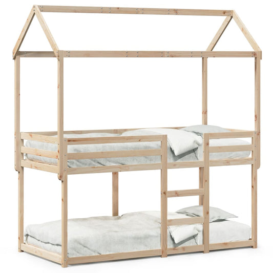 Bunk Bed without Mattress 90x190 cm Single Solid Wood Pine Bunk Bed without Mattress 90x190 cm Single Solid Wood Pine