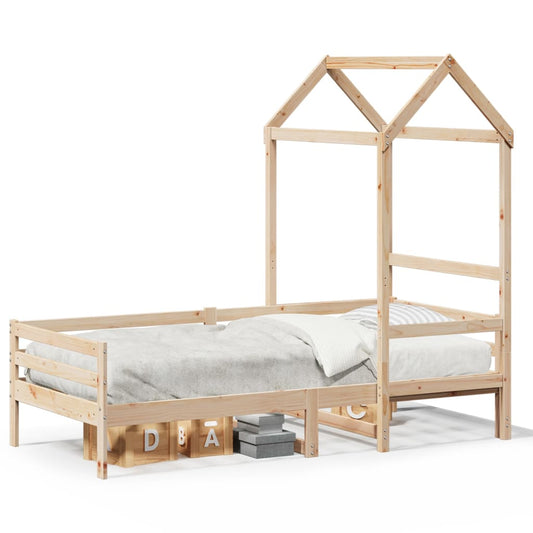 Day Bed with Roof without Mattress 80x200 cm Solid Wood Day Bed with Roof without Mattress 80x200 cm Solid Wood