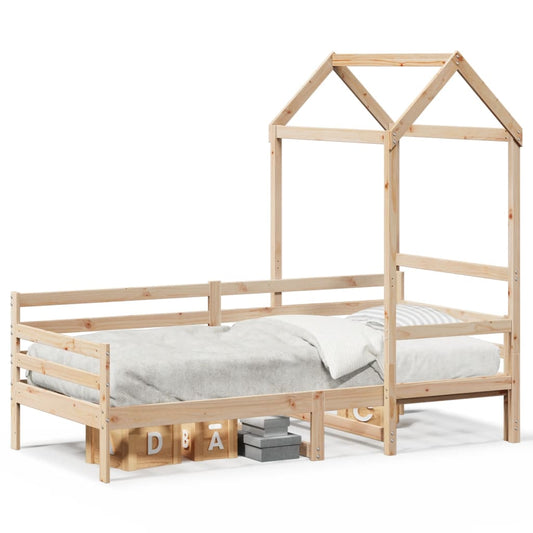 Day Bed with Roof without Mattress 80x200 cm Solid Wood Day Bed with Roof without Mattress 80x200 cm Solid Wood