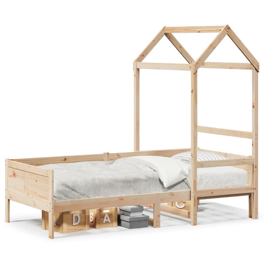 Day Bed with Roof without Mattress 80x200 cm Solid Wood Day Bed with Roof without Mattress 80x200 cm Solid Wood