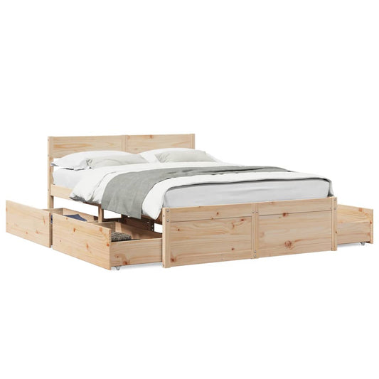 Bed Frame without Mattress 140x190 cm Solid Wood Pine Bed Frame without Mattress 140x190 cm Solid Wood Pine