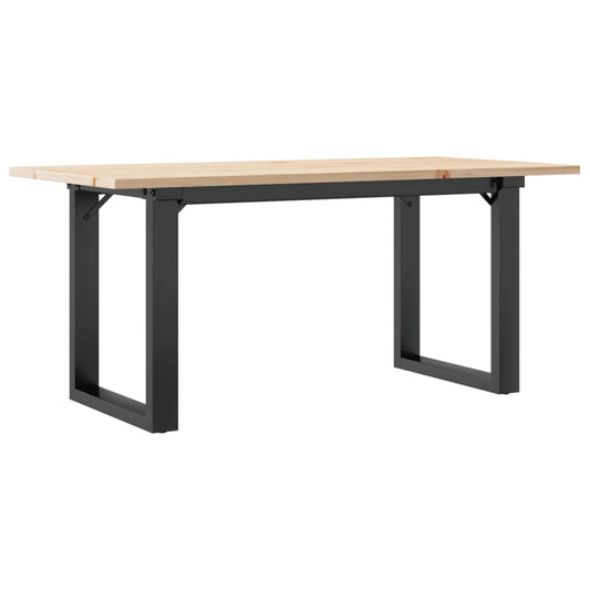 Coffee Table O-Frame 90x40x45 cm Solid Wood Pine and Steel Coffee Table O-Frame 90x40x45 cm Solid Wood Pine and Steel