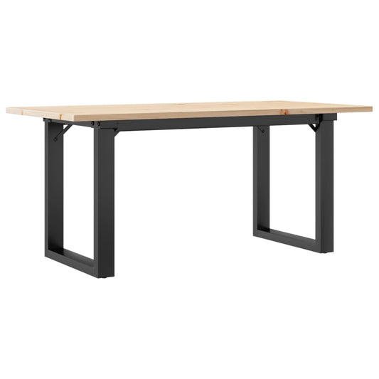 Coffee Table O-Frame 100x50x45 cm Solid Wood Pine and Steel Coffee Table O-Frame 100x50x45 cm Solid Wood Pine and Steel