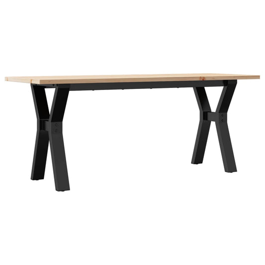 Coffee Table Y-Frame 110x40x45 cm Solid Wood Pine and Steel Coffee Table Y-Frame 110x40x45 cm Solid Wood Pine and Steel