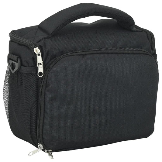 Camera Bag with Waterproof Cover Black Oxford Fabric Camera Bag with Waterproof Cover Black Oxford Fabric