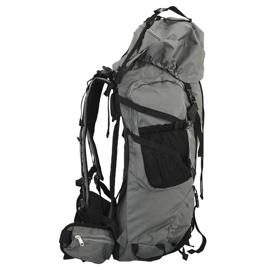 Hiking Backpack Grey 100 L Oxford Fabric Hiking Backpack Grey 100 L Oxford Fabric