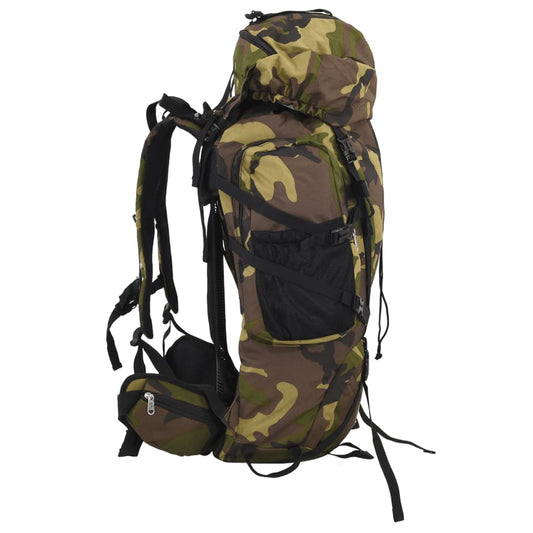 Hiking Backpack Green Camouflage 100 L Oxford Fabric Hiking Backpack Green Camouflage 100 L Oxford Fabric
