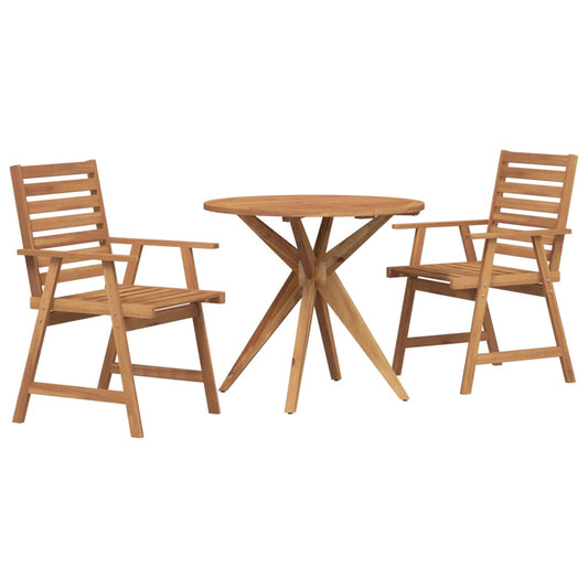 3 Piece Garden Dining Set Solid Wood Acacia 3 Piece Garden Dining Set Solid Wood Acacia