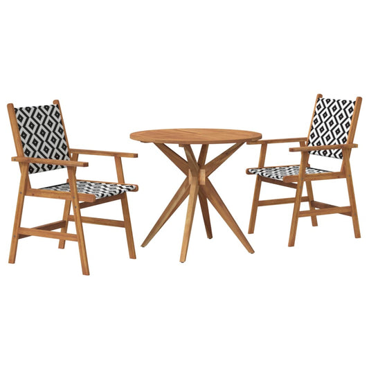 3 Piece Garden Dining Set Solid Wood Acacia 3 Piece Garden Dining Set Solid Wood Acacia