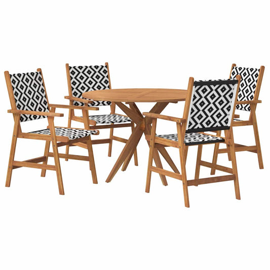 5 Piece Garden Dining Set Solid Wood Acacia 5 Piece Garden Dining Set Solid Wood Acacia