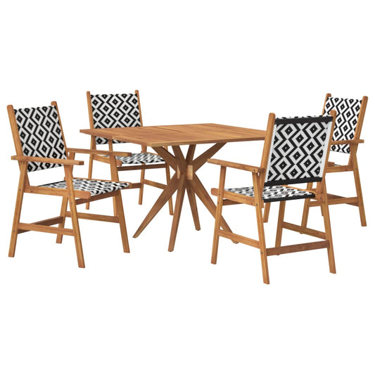 5 Piece Garden Dining Set Solid Wood Acacia 5 Piece Garden Dining Set Solid Wood Acacia