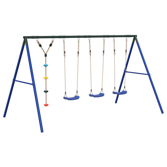 Outdoor Swing Set with Swings and Disc Swing Outdoor Swing Set with Swings and Disc Swing