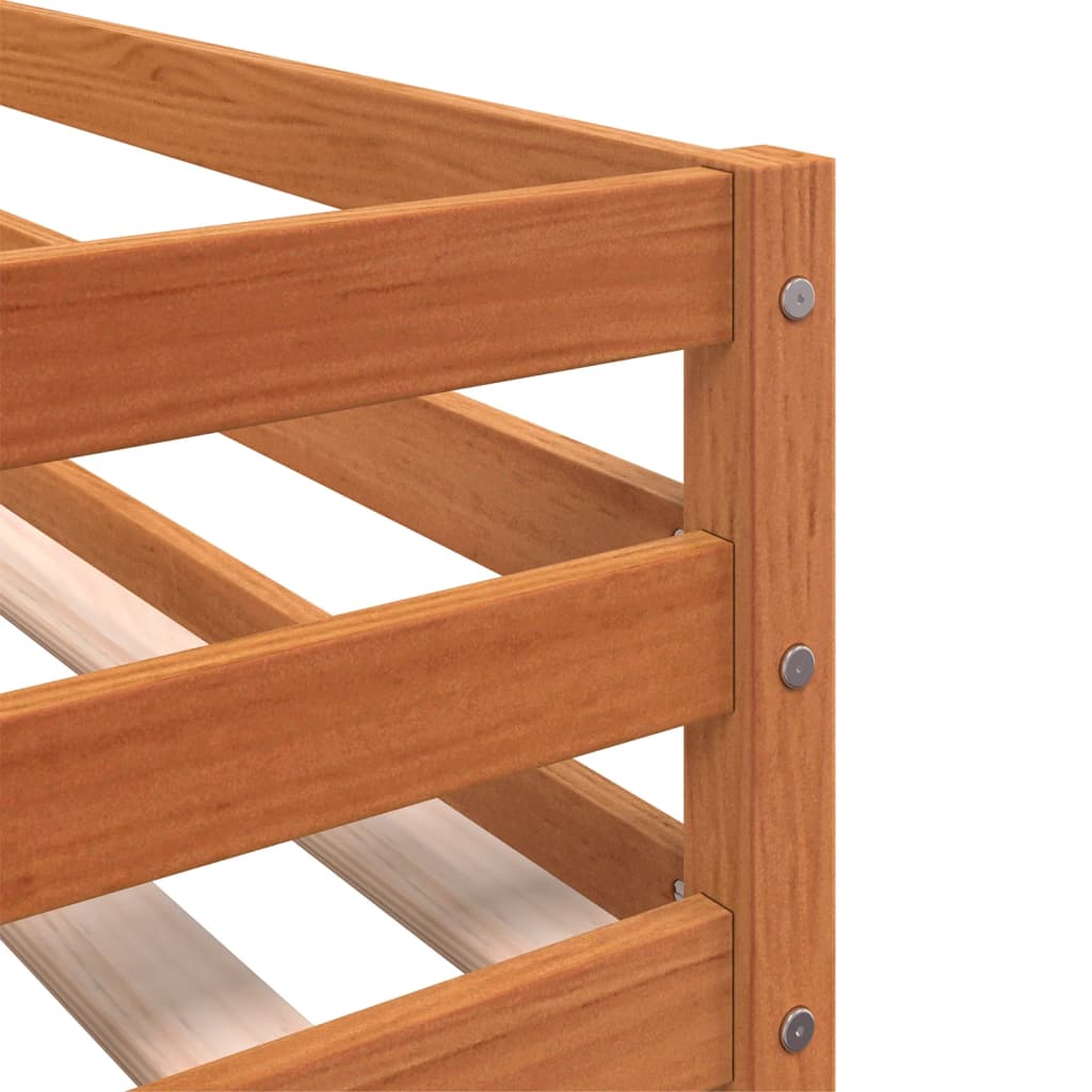 Bunk Bed without Mattress Blue 80x200 cm Solid Wood Pine