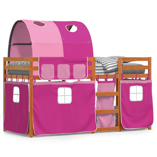 Bunk Bed without Mattress Pink 80x200 cm Solid Wood Pine Bunk Bed without Mattress Pink 80x200 cm Solid Wood Pine