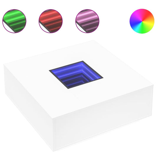Coffee Table with Infinity LED White 100x100x40 cm Coffee Table with Infinity LED White 100x100x40 cm