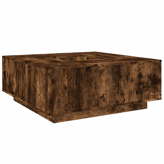 Coffee Table Smoked Oak 100x100x40 cm Engineered Wood Coffee Table Smoked Oak 100x100x40 cm Engineered Wood