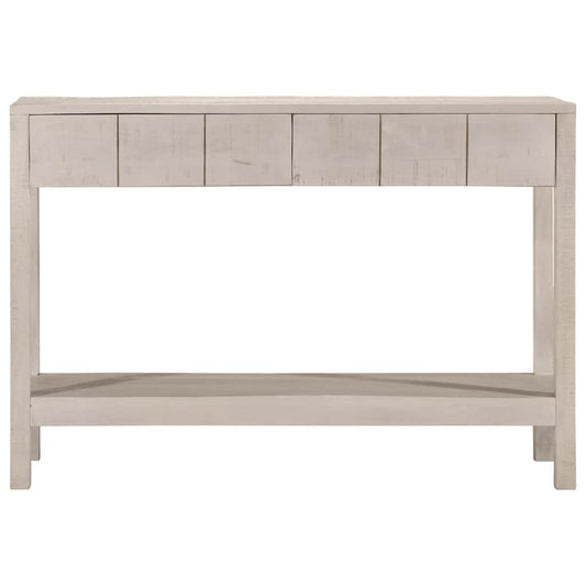 Console Table White 110x35x75 cm Solid Wood Mango Console Table White 110x35x75 cm Solid Wood Mango