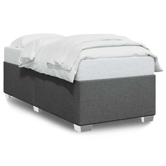 Bed Frame without Mattress Dark Grey Single Fabric Bed Frame without Mattress Dark Grey Single Fabric
