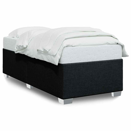 Bed Frame without Mattress Black Single Fabric Bed Frame without Mattress Black Single Fabric