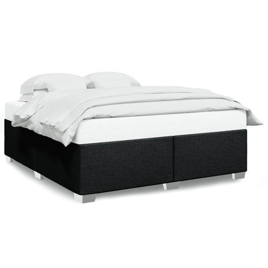 Bed Frame without Mattress Black Super King Fabric Bed Frame without Mattress Black Super King Fabric