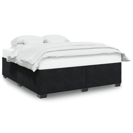 Bed Frame without Mattress Black Super King Velvet Bed Frame without Mattress Black Super King Velvet