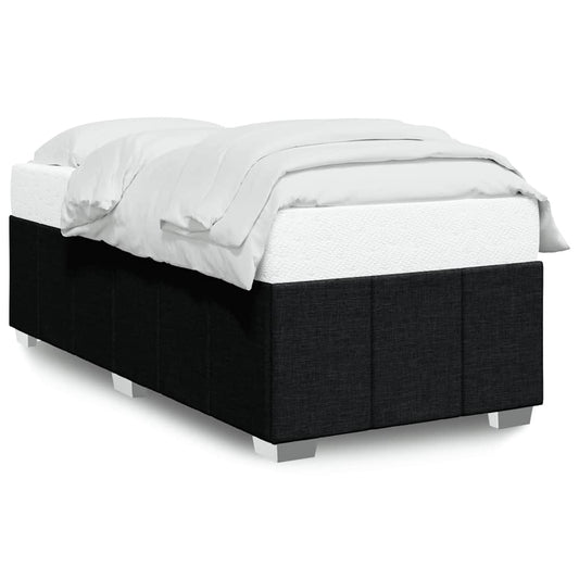 Bed Frame without Mattress Black Single Fabric Bed Frame without Mattress Black Single Fabric